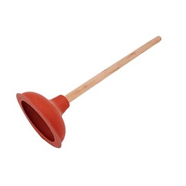 UNIWARE Toilet Plunger w/Wood Handle (18 Inch) for Toilet & Drain