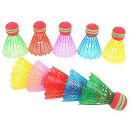 Anneome 12pcs Outdoor Shuttlecocks Hit-Resistant Badminton Light Weight Badminton Drop-Resistant Badminton Nylon Shuttlecock Badminton Shuttlecocks Child Badminton Ball Big Head