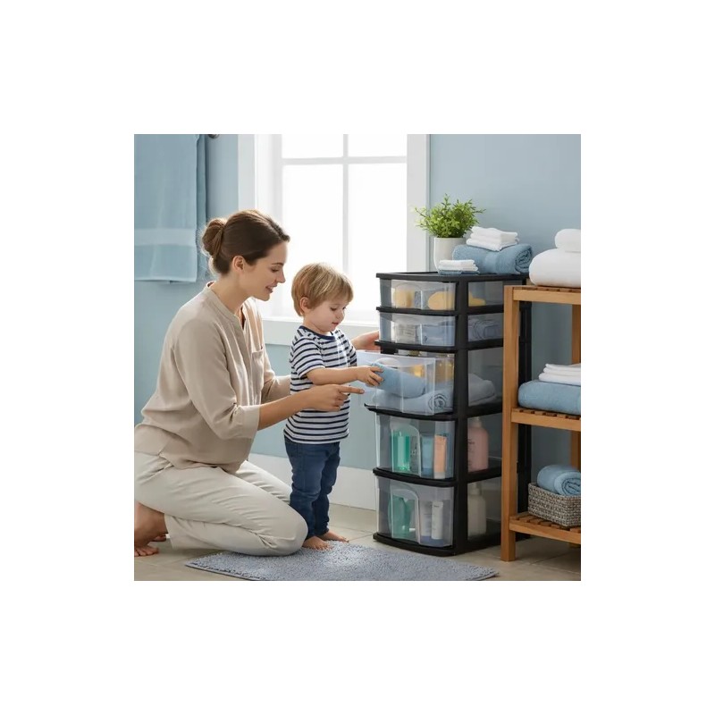 Cajonera De Plástico Italhome Fox 5 Organizador Multiusos