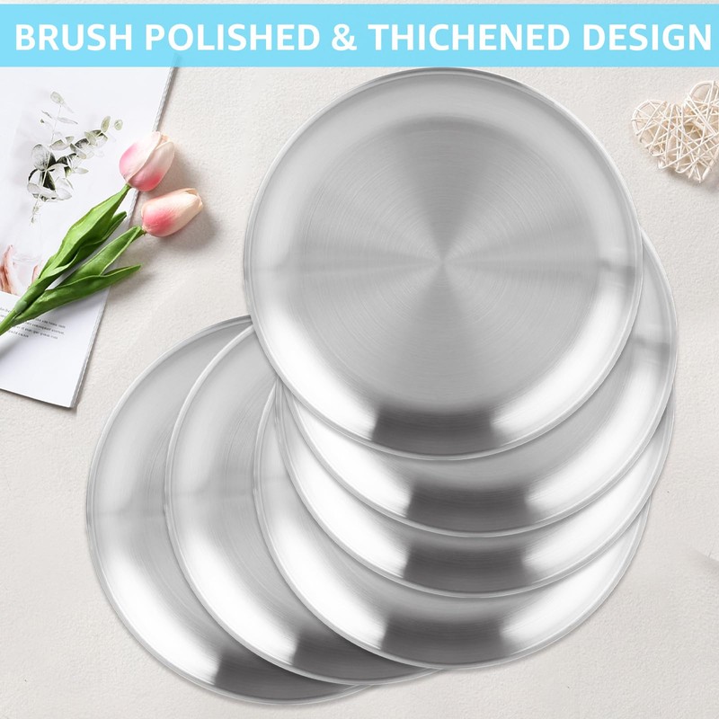 AKOLAFE 8 Pack Personal Pizza Pans 8 Inch Pizza Pans
