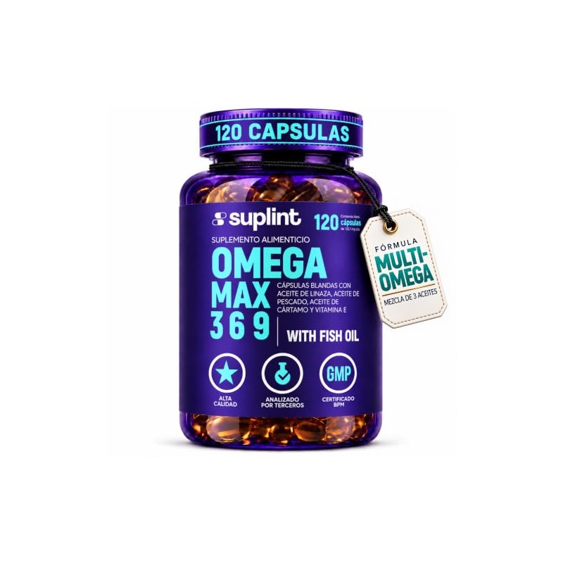 Omega 3-6-9 – Aceite de Pescado, EPA, DHA, ALA, Vitamina