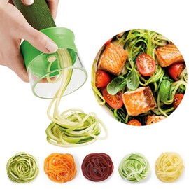 Vegetable Grater Manual Vegetable Spiralizer - Upgraded Spiral Creative Kitchen Multi-Function Grater Rotating Carrot Cucumber Peeler 3-Layer