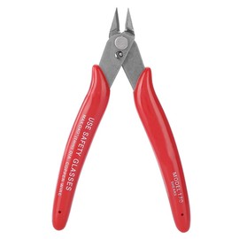 Steel Diagonal Pliers, Electric Wire Cable Cutter, Side Cutters with High Hardness for 3D Printing, Plastic Models, Jewellery, Electronics (Red)