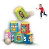 SES Creative 02311 - Can toss, colourful cans with wooden