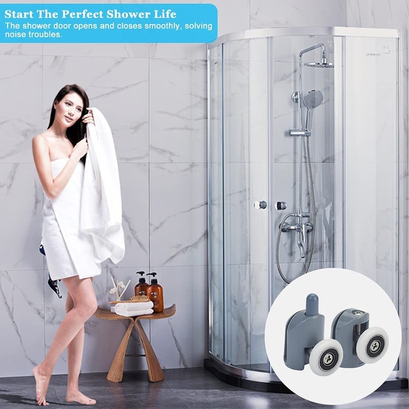 Showe rPart Single Shower Door Rollers/Wheels/Runners L001, Wheel Diameter 23mm,