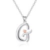 Mesovor 925 Sterling Silver Necklaces for Women, Dainty Initial Name