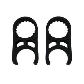 MARINE CITY Black Nylon Ladder Clamp for Tubes, Durable, Secure, Easy Installation, Compatible with Boarding & Swim Ladders (1.5 Inches)