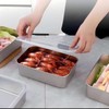 CHFNJJ Stainless Steel Storage Containers Set of 3 Stainless Steel