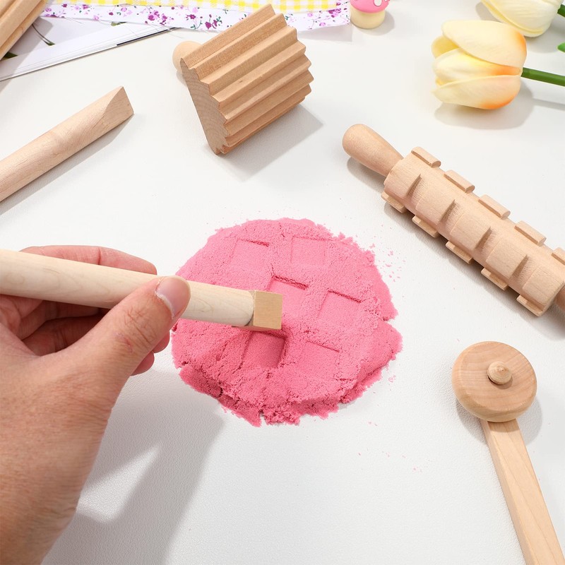1 Set Wooden Tools Toy for Kids Clay Shaping Tools