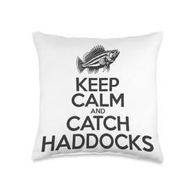Keep Calm And Catch Fish - Fisherman Fishing Haddock Throw Pillow
