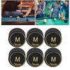 POENVFPO Pack of 6 14 mm Billiard Cue Tips, Professional