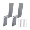 2 Pack Heavy Duty 2x4 Drop Open Bar Security Door