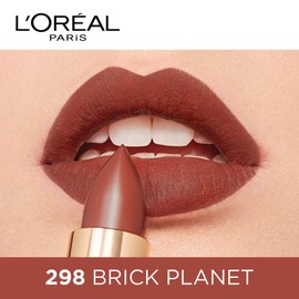 L'Oreal Paris Color Rich M Mat N Lipstick 298 Brick Planeta, 0.1 oz (3.7 g)