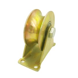 U Groove Heavy Duty Sliding Gate Wheel - 3in Rigid Track Roller, Electroplated Anti-Corrosion, 1102lbs Load Capacity