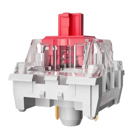 Gngzyte Mechanical Gaming Keyboard Red Switches,3 Pin 50gf RGB SMT Linear Switch,Dustproof and Waterproof Switch (Red,90PCS)