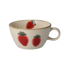 Izawa Corporation 115010 Nichichi Utsuwa Mule Soup Cup Strawberry Size (W x H x D): Approx. 4.3 x 2.3 inches (11 x 5.8 cm)