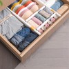 Hsthe Sea 2Pcs Adjustable Drawer Dividers Organizer, Expandable Draw Dividers