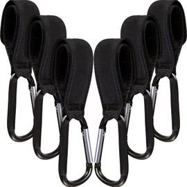 6 Pack Baby Stroller Hooks for Hanging Diaper Bags Pram Clips for Bags Multipurpose Hooks for Grocery Shopping Backpack Stroller Accessories Pram Buggy Clips Straps Hook
