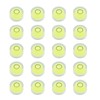 JYK 20pcs Round Bubble Level 18x9mm Mini Circular Bullseye Spirit