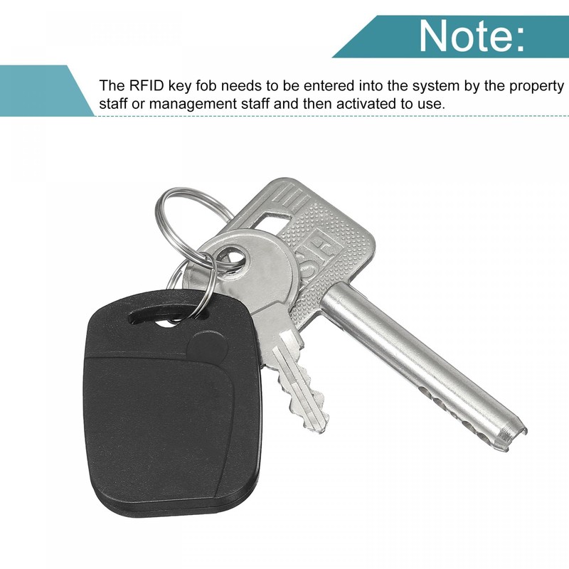 sourcing map 12 Pack IC Card M1 Key Chain RFID