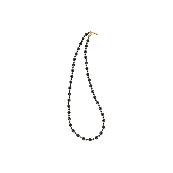 Emanuel Ungaro Collar con Piedra Natural Onix Facetada Color Negro