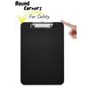 Mr. Pen- Clip Boards, Plastic Clipboards, Black Clipboard, Letter Size,