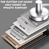 DGYB 17-Inch Brush Suction Cup Towel Bar – No-Drill Wall-Mounted