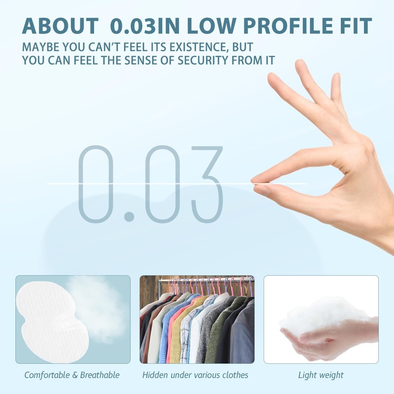 Armpit Sweat Pads for Women & Men, Disposable Underarm Pads