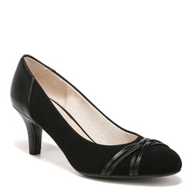 LifeStride Womens Pascal Dress Pump, Black, 11 Wide US