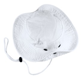 Gelante 100% Cotton Stone-Washed Adjustable Bucket Safari Boonie Sun Hats.1910-1PC White L/XL