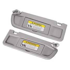 Gray Sun Visor Left & Right Side Compatible with Honda Civic Sunvisor Pair 2006 2007 2008 2009 2010 2011 Replaces 83280-SNA-A01ZC 83230-SNA-A01ZC Without LED Light