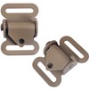LUORNG 2PCS Quick Tension Buckle Webbing Adjustable Anti Slip Buckle