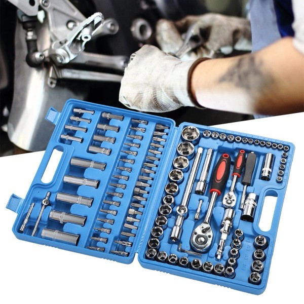 Unbranded 108PCS Socket Wrench Set 1/4" 1/2" Drive Socket and