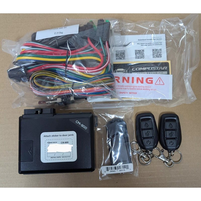 Compustar Car Remote Starter System with 2 Remotes 1500 Feet