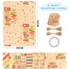 Pack of 8 Children's Gift Wrapping Paper, Eco Kraft Gift