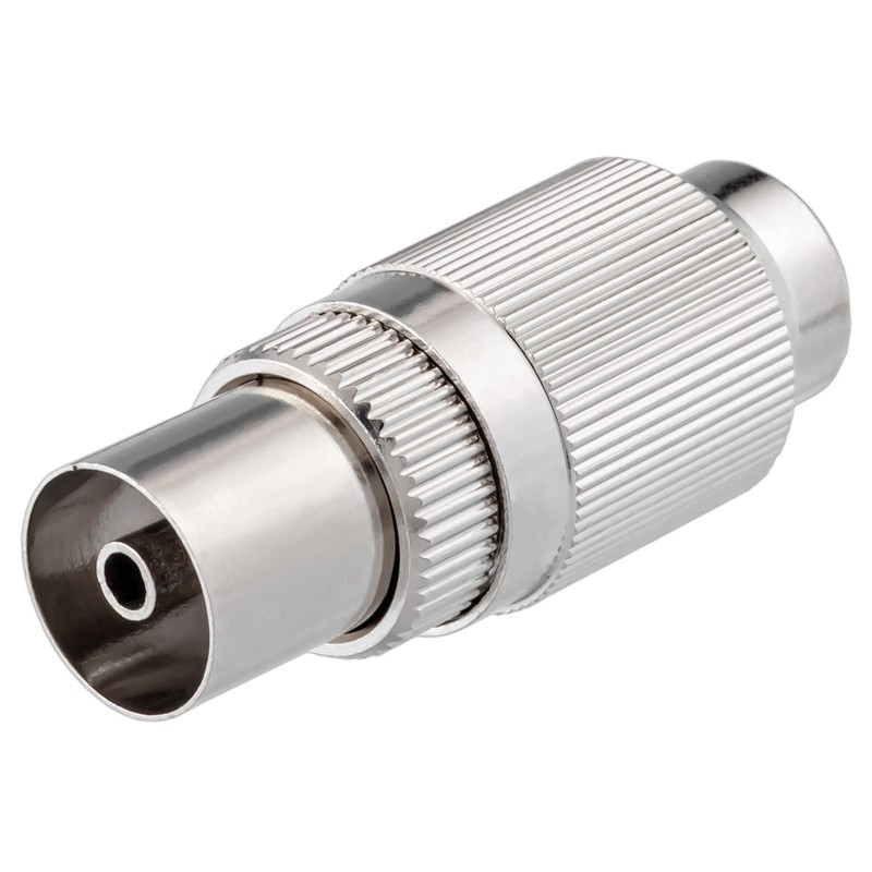 1x IEC Coaxial Socket Antenna Cable Coupling Metal Detachable TV
