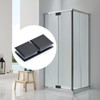 Ranbo Square Frameless Glass Clamp Connector for Shower Door Fixed