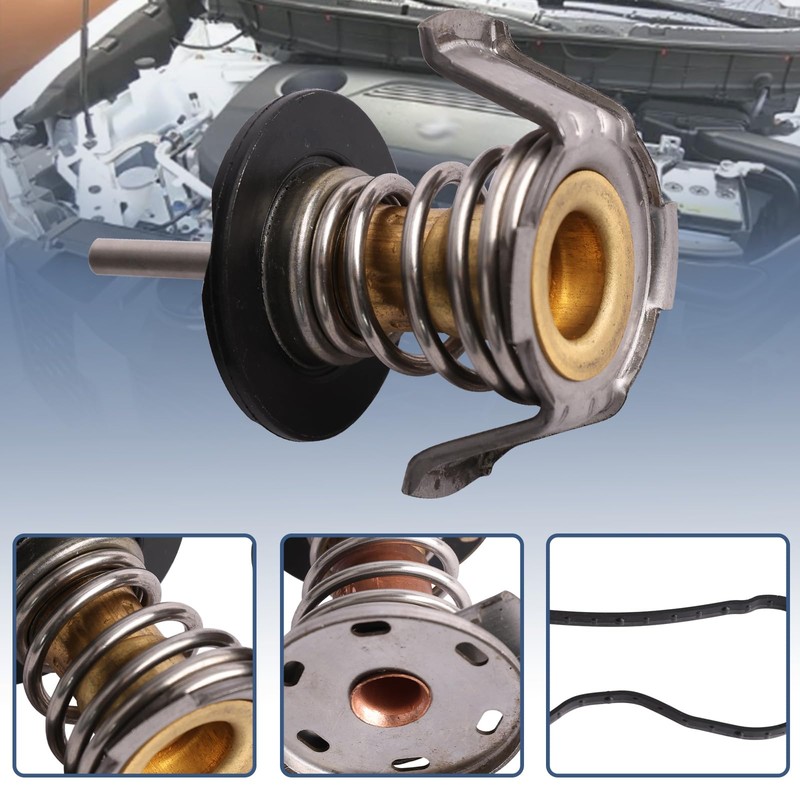 MITZONE Engine Coolant Thermostat 192.2℉ 203℉ Compatible with 2008 2009