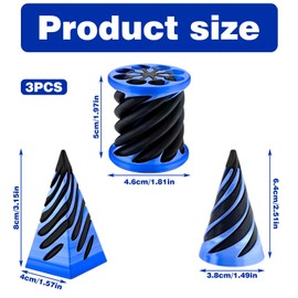 3PCS Spiral Cone Fidget Toy,impossible Cone,spiral Fidget Toy,Mini Stress Relief Desktop Decorations Toy,Suitable for Home Office, Living Room Decoration, Souvenir Gift.