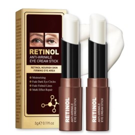 2PCS Retinol Eye Stick - Retinol Eye Cream Anti Aging - Under Eye Cream for Da r