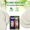 Reusable Facial Rounds - Set of 16 Washable Pads with