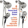 AquaSpa High Pressure 48-mode Luxury 3-way Combo with Adjustable Extension