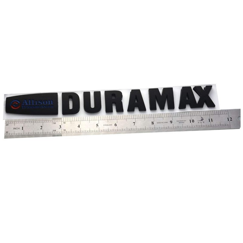 Aimoll 2pcs Allison Duramax Badges Emblems Replacement for Silverado 2500