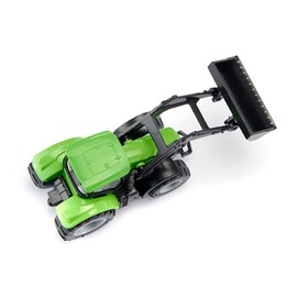 siku 1394 Deutz-Fahr with Front Loader, Metal/Plastic, Green, Movable Front Loader, Cabin for Removal, Towing Hitch