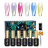 Biutee Magnetic Gel, Cat Eye Gel, 6 Colors, 0.3 fl