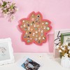 BENECREAT Cherry Blossom Pin Cork Board, 30x30cm Wall Mounted Corkboard