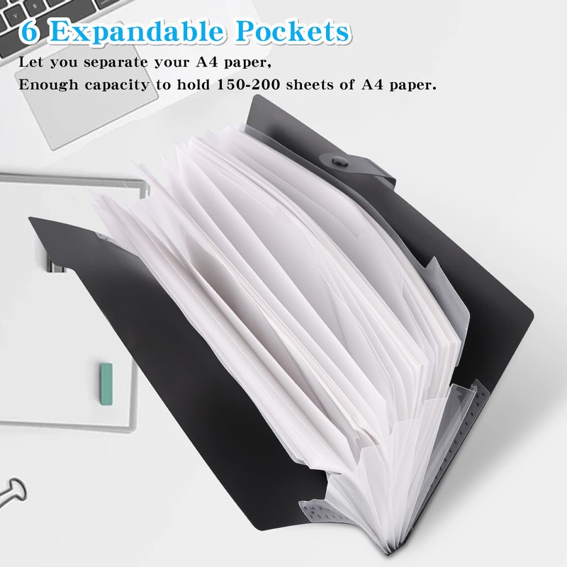 HAISSKY Document Folder A4, Expandable Folder A4 Expandable Portable File