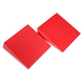 Trademark Innovations 12" Foam Incline Stretch Wedge - Set of 2 (Orange)