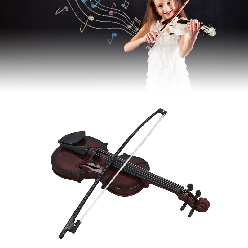 Kids Violin Toy Instrument Realistic Looking Educational Simulation Miniature Violin