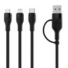 Scooch Braided Nylon Charging Cable (4FT, 65W Fast Charging) 6-in-1